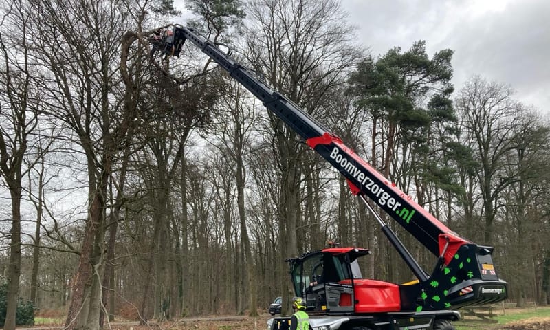 verreiker om bomen te toppen en de zagen