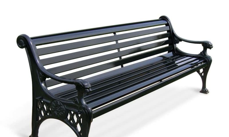 Parkbank Gaia 200 - gietijzer en hout zwart / prijs: € 3.450 Parkbank Gaia 200 - gietijzer en hout zwart / prijs: € 3.450