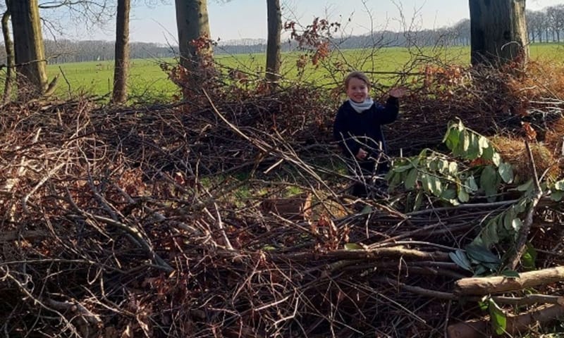 Het nest voor mensen op landgoed Visdonk. Het nest voor mensen op landgoed Visdonk.