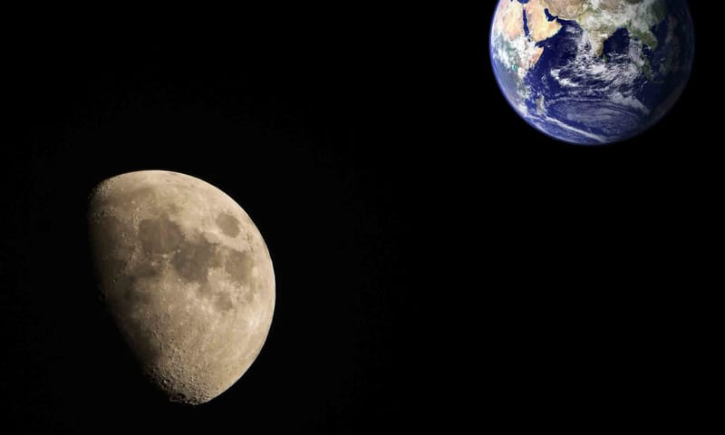 Aarde en maan