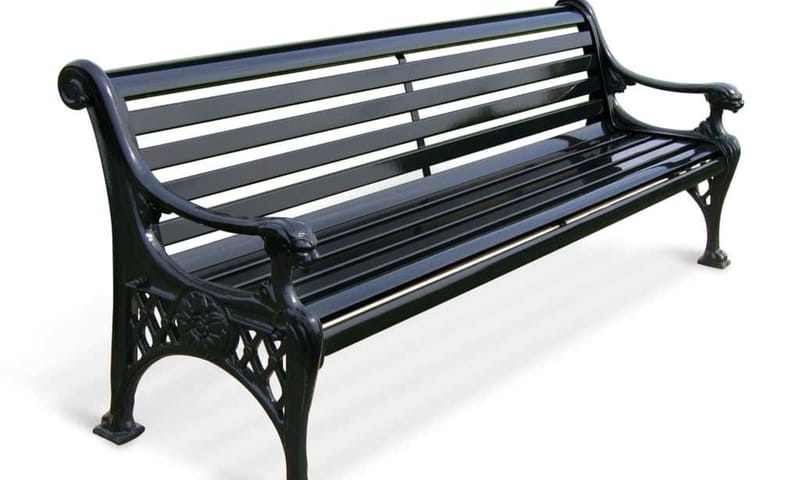 Parkbank Gaia 200 - gietijzer en hout zwart / prijs: € 3.450 Parkbank Gaia 200 - gietijzer en hout zwart / prijs: € 3.450