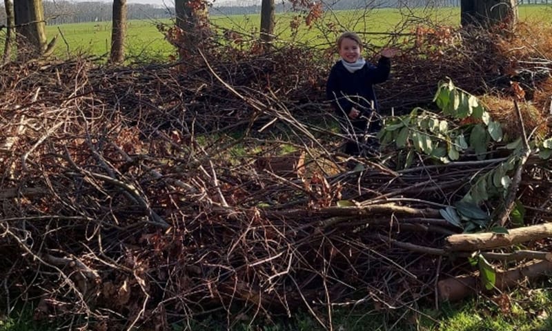 Het nest voor mensen op landgoed Visdonk.