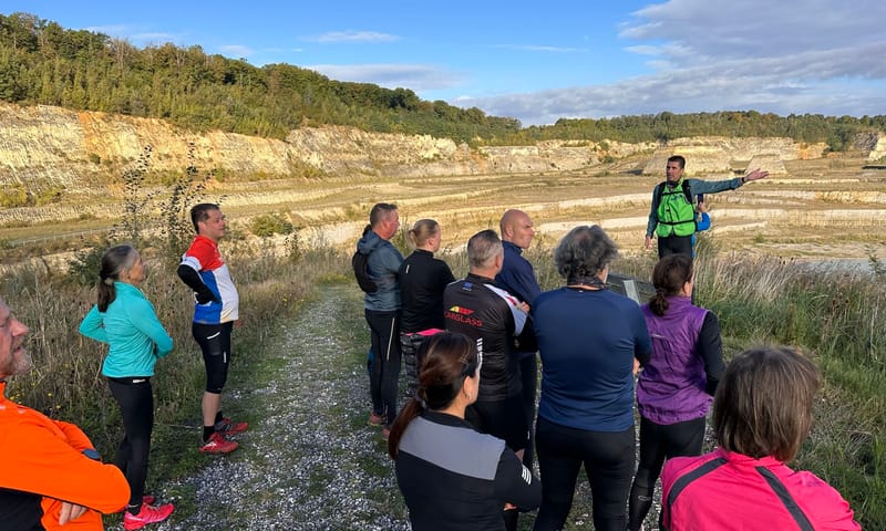 uitleg tijdens het rennen