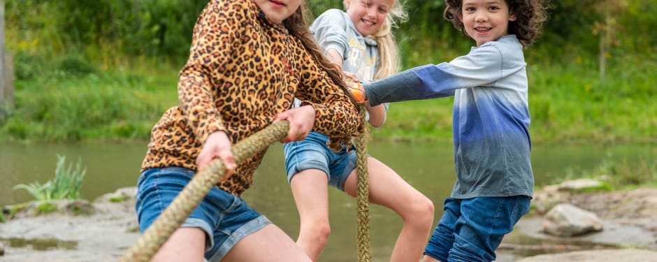 Spelen en ravotten in Speelnatuur Tiengemeten
