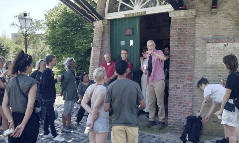 ontvangst bij de molen