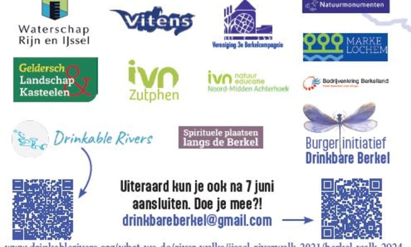 de gezamenlijke partijen achter het initiatief Drinkbare Berkel