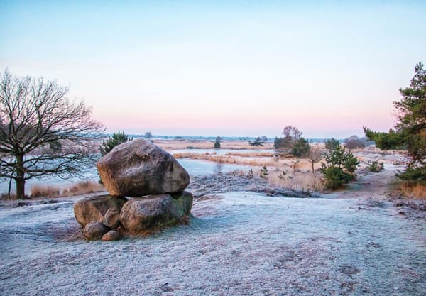 Het grafmonument van Van Tienhoven bij de Zandbergsevennen Het grafmonument van Van Tienhoven bij de Zandbergsevennen
