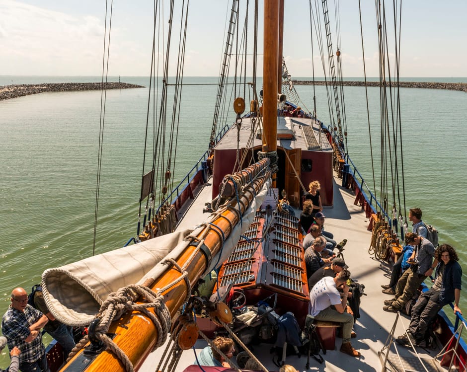 Boot naar de marker wadden