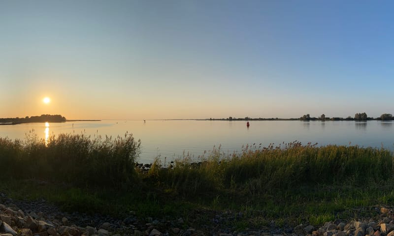 Uitzicht over Spui en Haringvliet