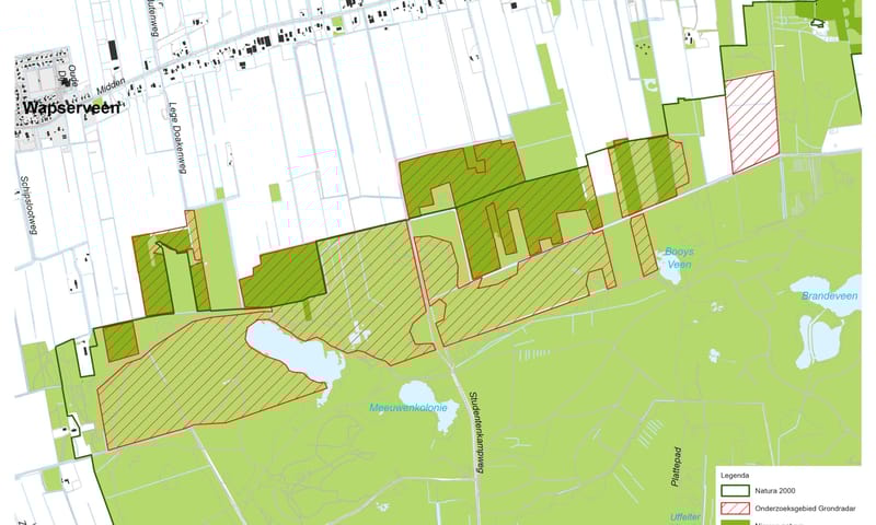 Onderzoeksgebied grondradar Holtingerveld Onderzoeksgebied grondradar Holtingerveld