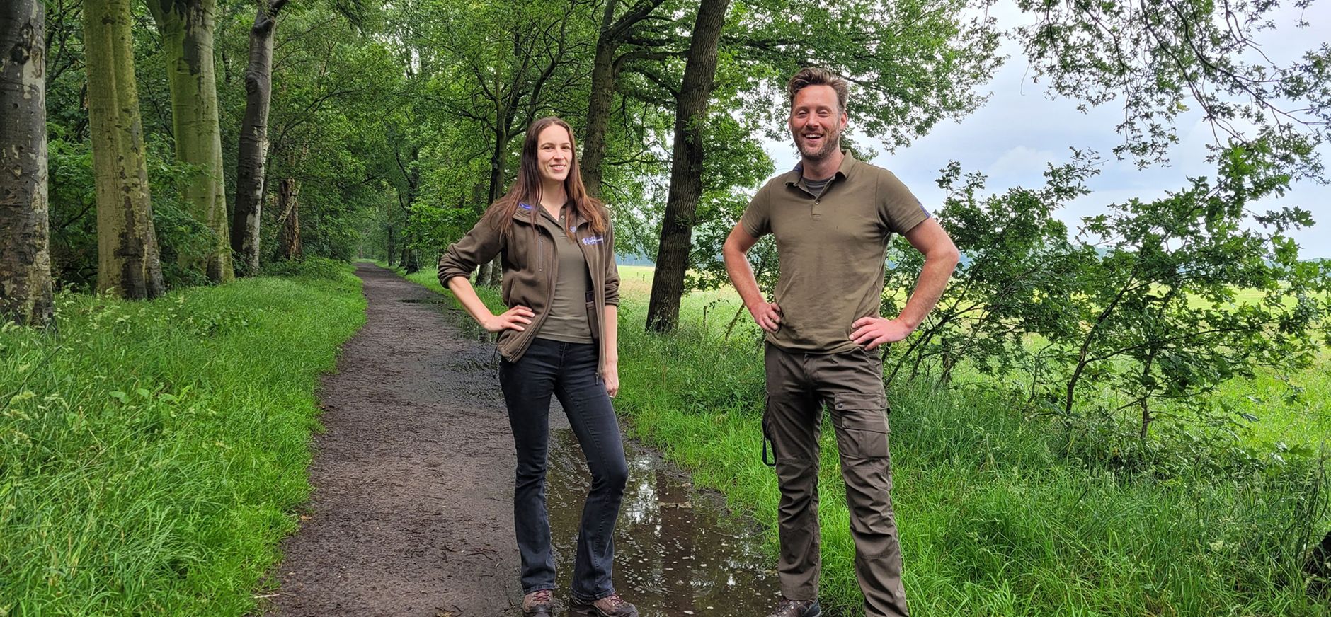 Elvira en Otto op landgoed Visdonk