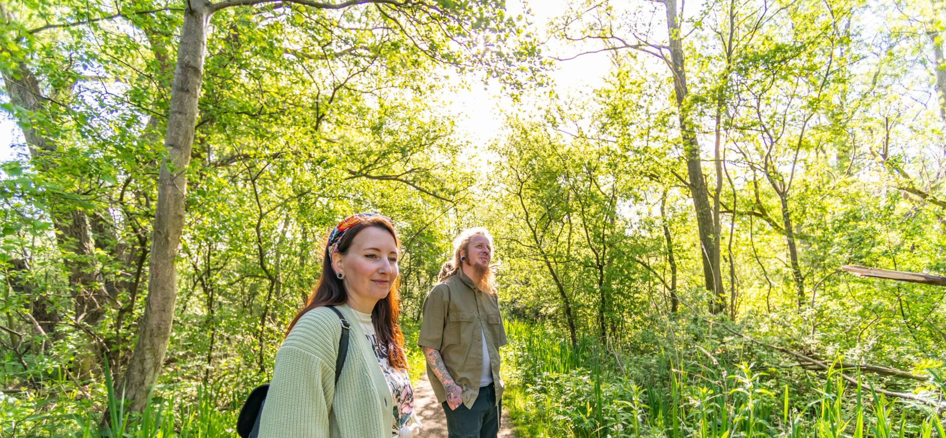 Wandelend stel Wandelend stel