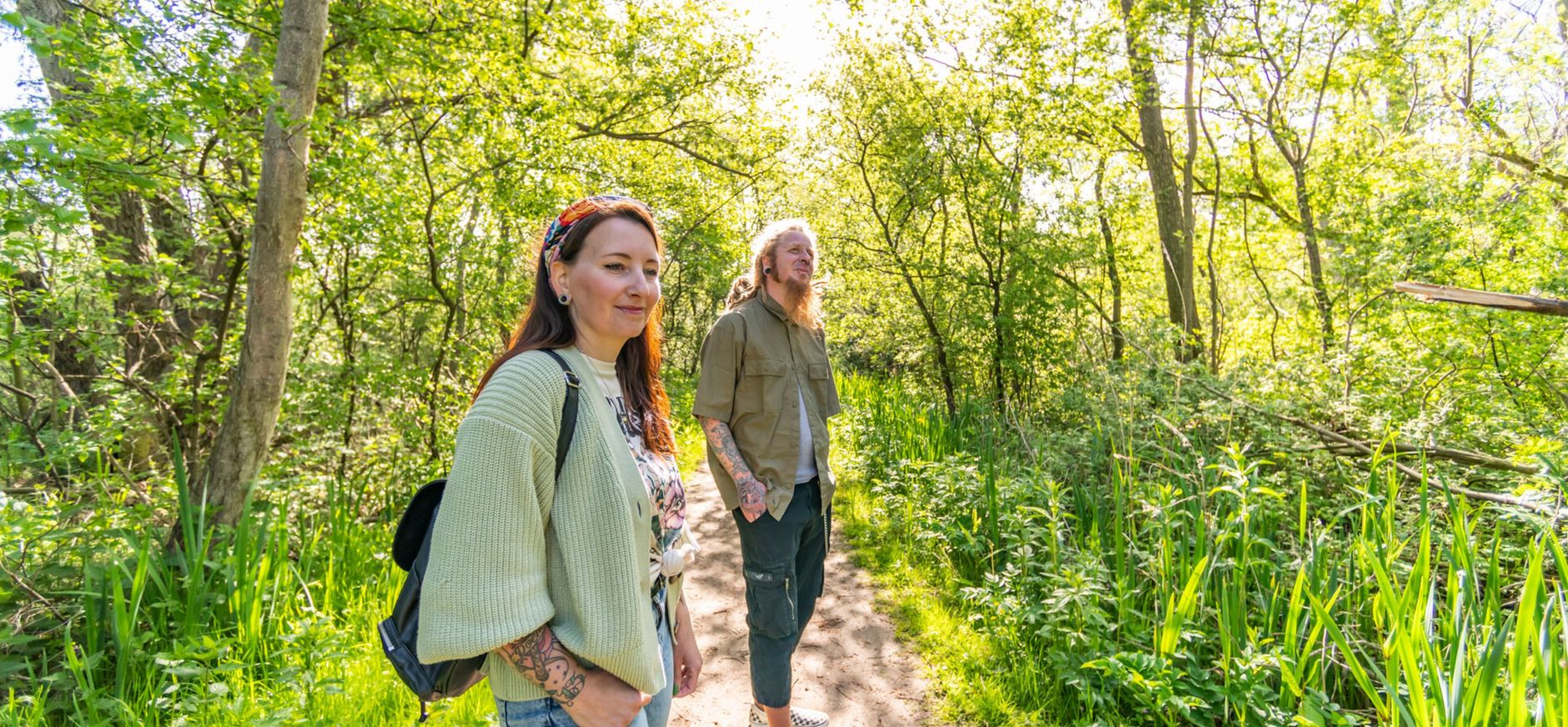 Wandelend stel Wandelend stel