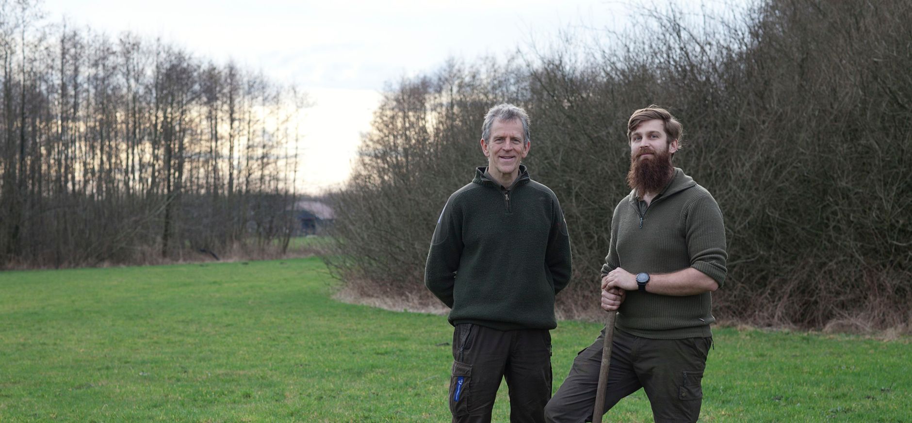 Boswachters Wilco en Jesse vertellen over de natuurontwikkeling in en rondom het dorp Zwartebroek