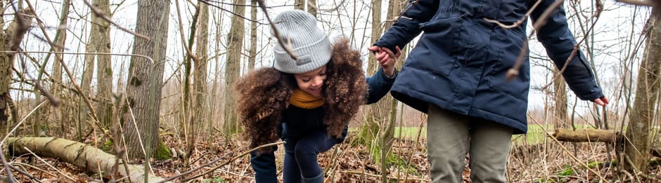 Winterwandelingen gezin