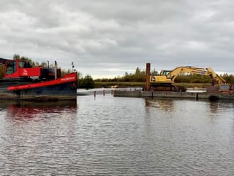 Aanleg nieuwe vooroever eiland Beulake