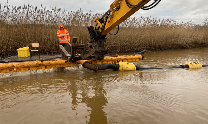 Zandsproeien Nieuw Drostendiep