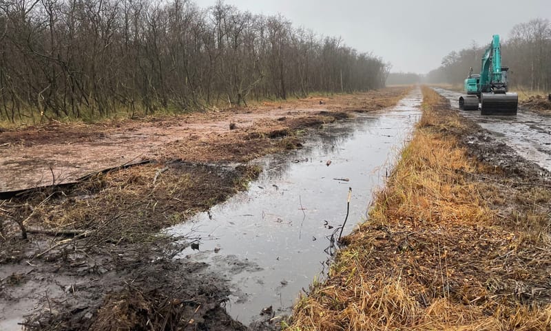 Vrijgemaakte sloot in de Ster van Loosdrecht Vrijgemaakte sloot in de Ster van Loosdrecht