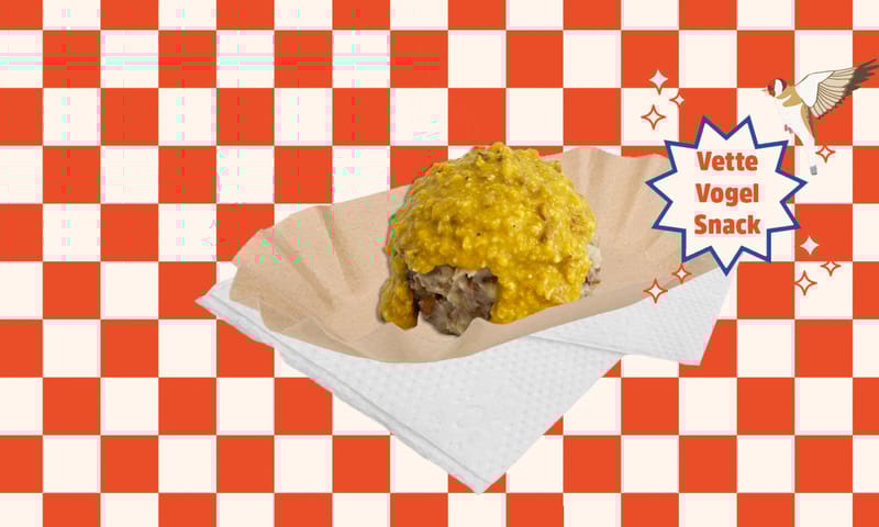 Gehaktbol met pindsaus
