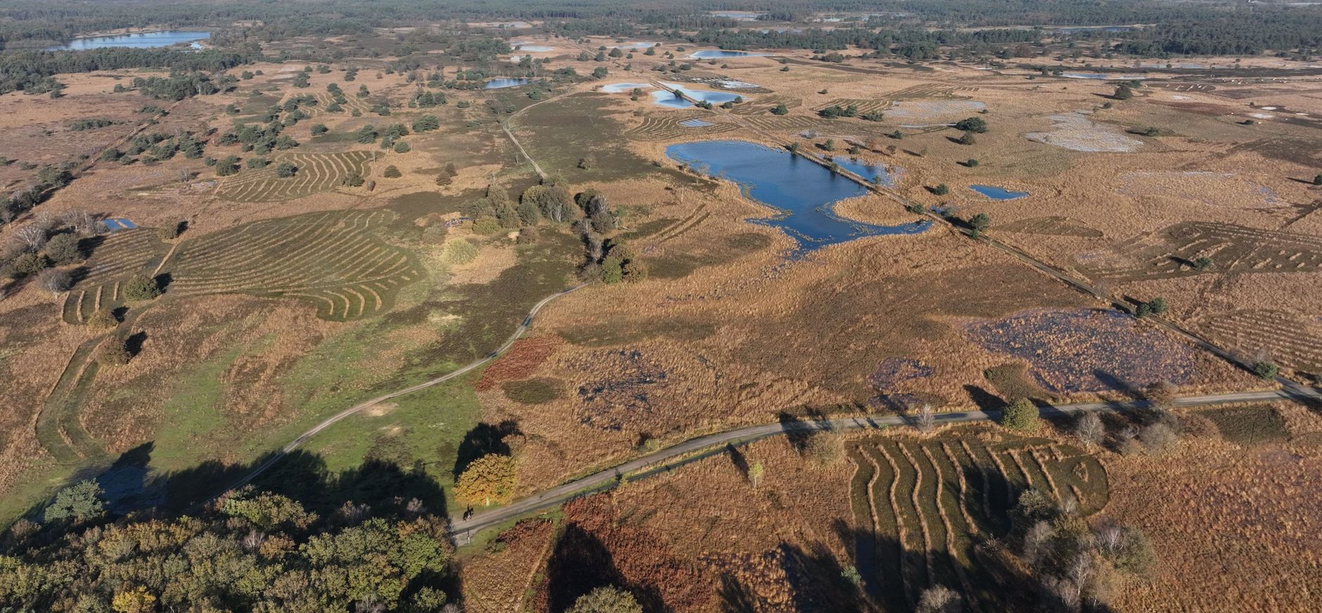 Luchtfoto van de Kampina Luchtfoto van de Kampina