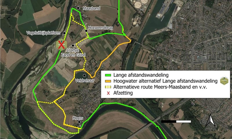 afzetting maasband