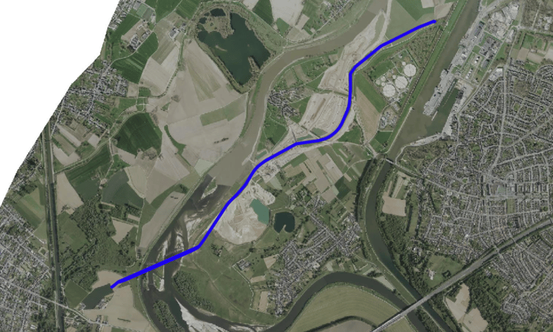 Trace PALL leiding Meers-Maasband