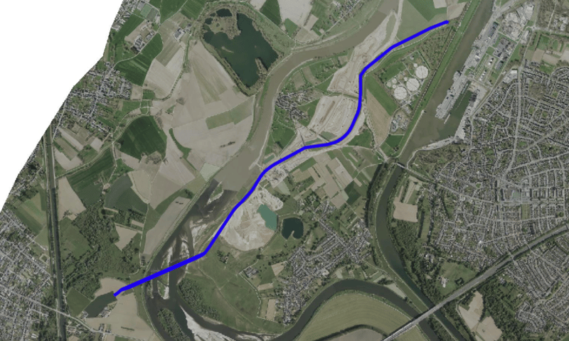 Trace PALL leiding Meers-Maasband