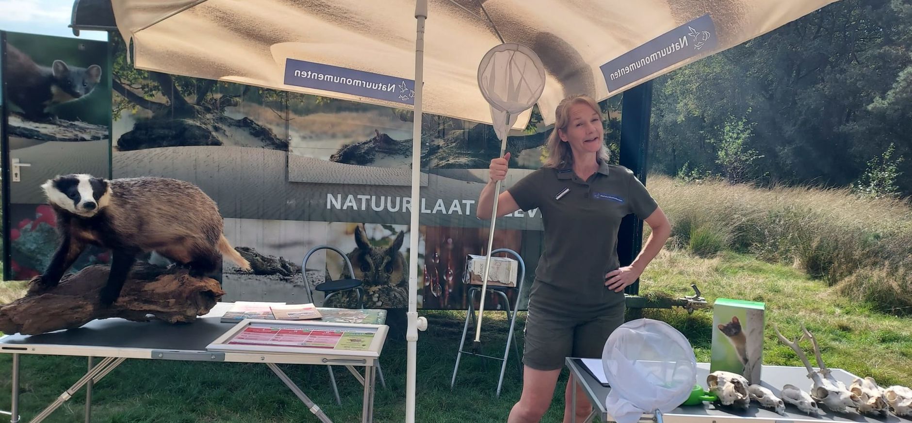 Janine Oosterloo bij de Stuif es in kar Janine Oosterloo bij de Stuif es in kar