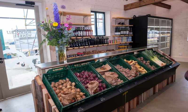 In de Belevenisboerderijwinkel vind je veel verschillende producten