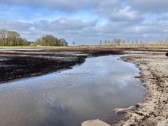 Het Nieuwe Drostendiep slingert weer door het landschap