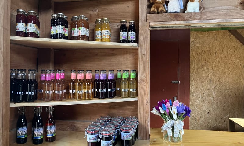 Sapjes en koffie verkrijgbaar