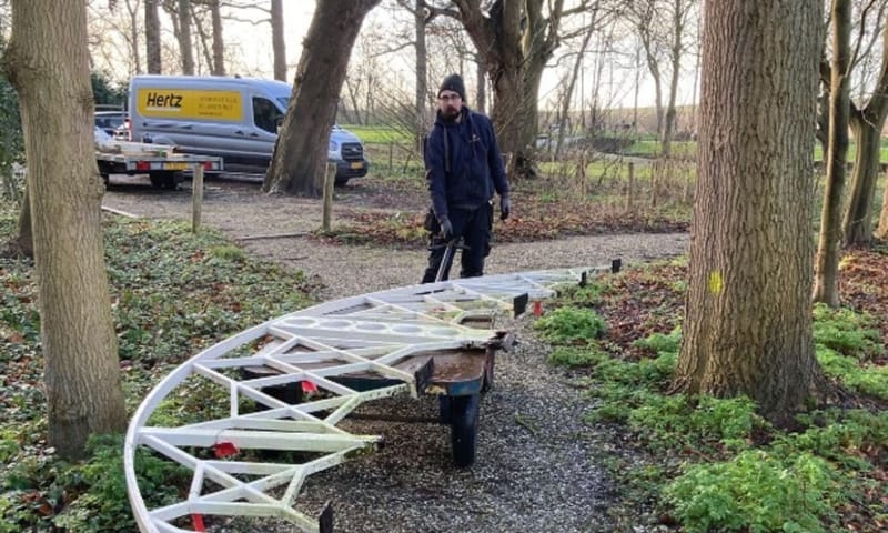 De monumentale bruggen van Buitenplaats De Tempel zijn op dit moment in restauratie