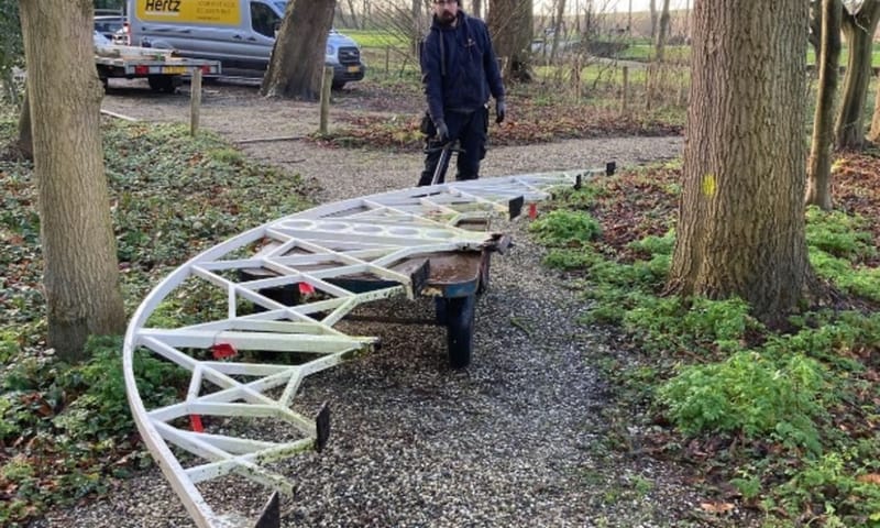 De monumentale bruggen van Buitenplaats De Tempel zijn op dit moment in restauratie