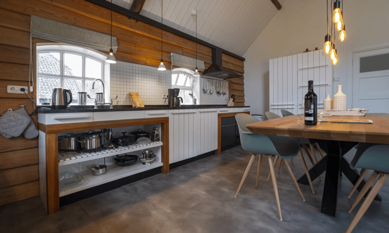 Keuken van Vakantiewoning Nieuw Reemst