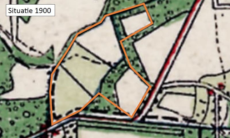 historische kaart uit 1900