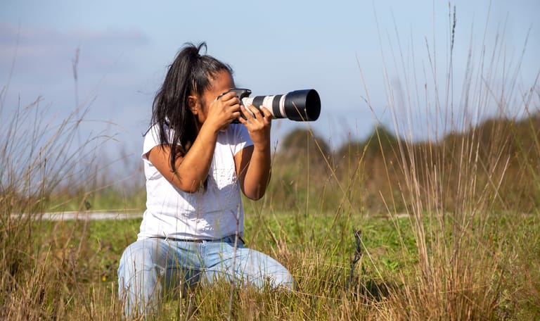 Fotoshoot in de natuur