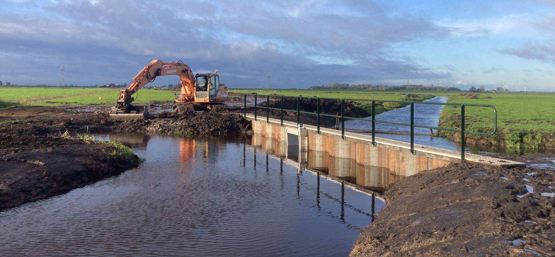 Graafmachine in Barsbekerbinnenpolder
