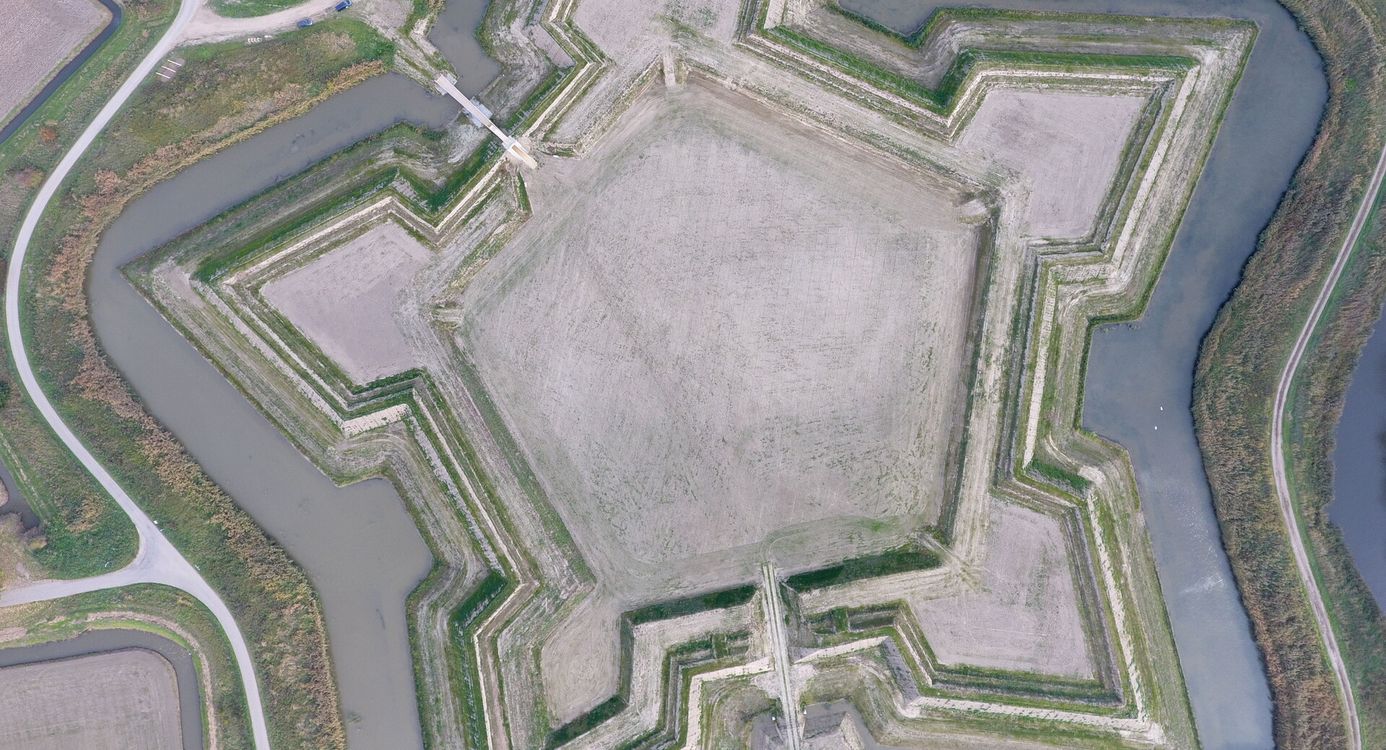 Luchtfoto van Fort Henricus