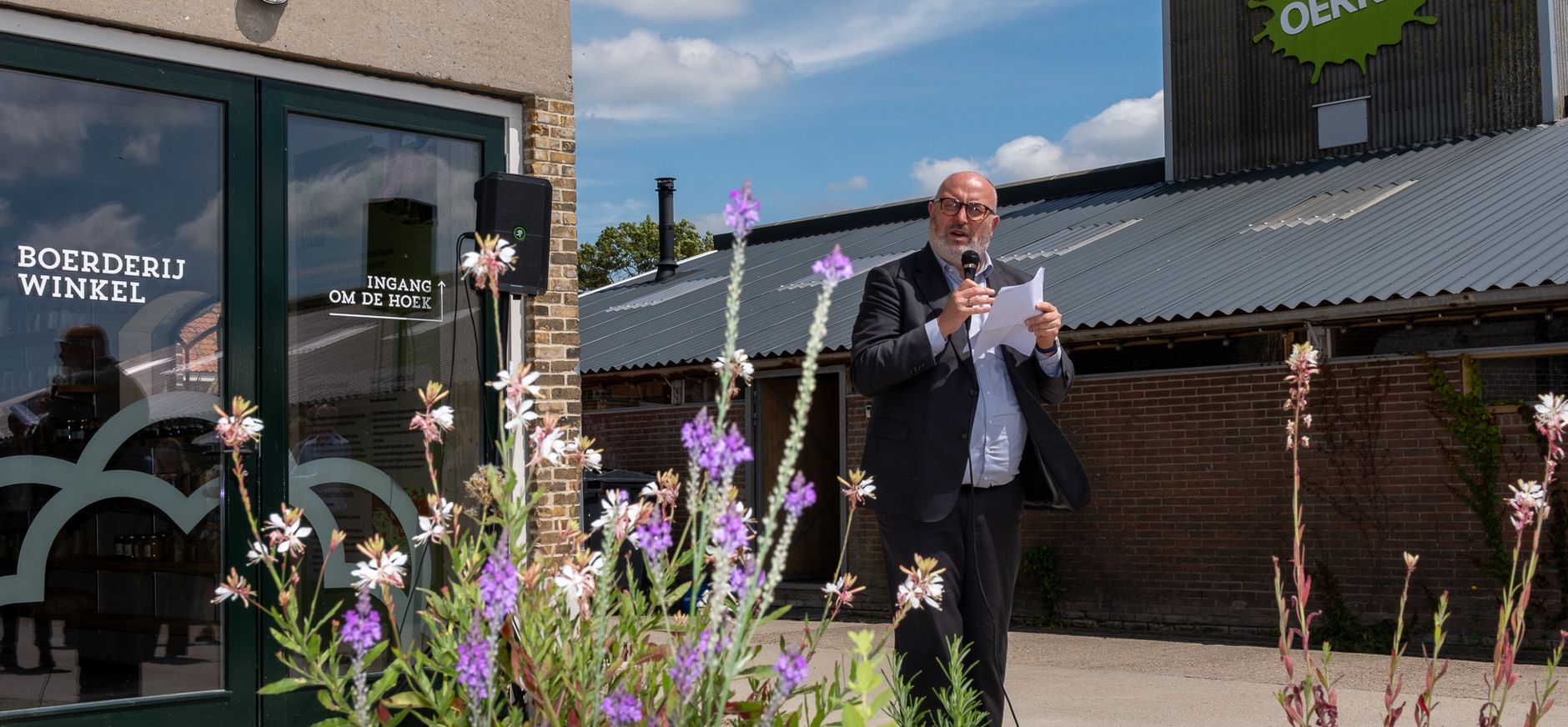 Opening Belevenisboerderij Schieveen door wethouder Pascal Lansink-Bastemeijer