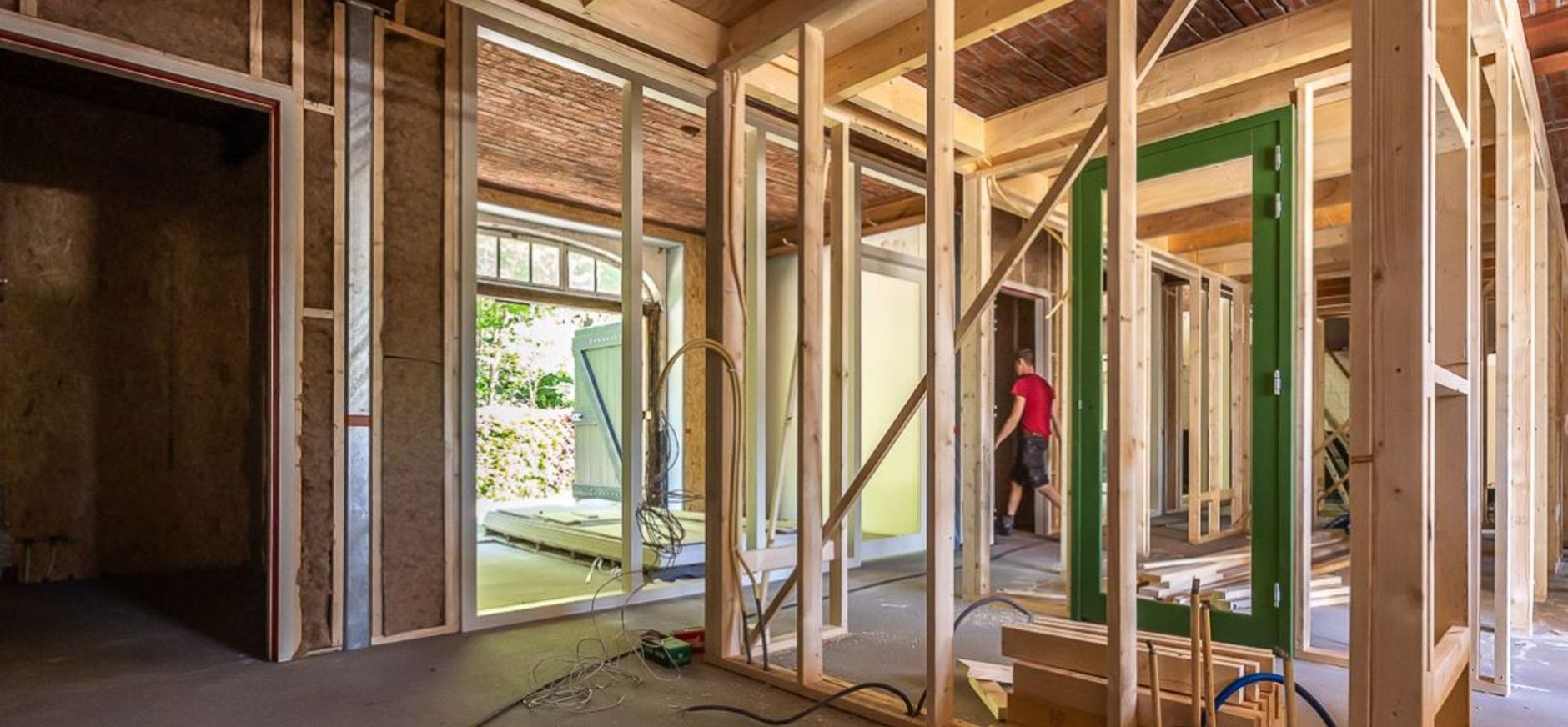 Buisse Hoeve tijdens de verbouwing