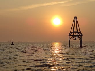 Zonsondergang bij  de Beulakerwijde