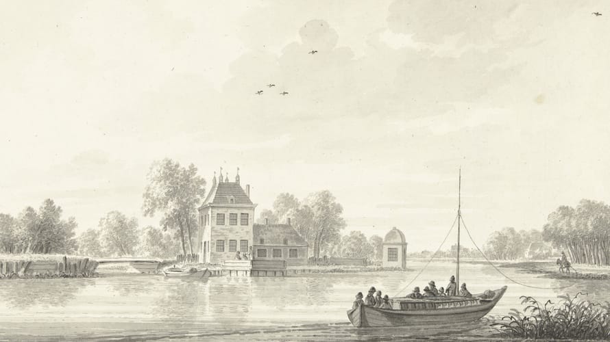 Trekschuit op de Vecht Trekschuit op de Vecht