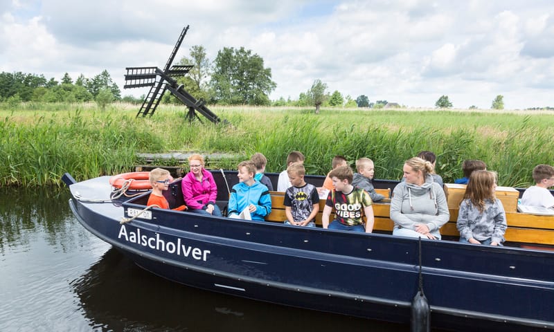 Excursion in an open boat
