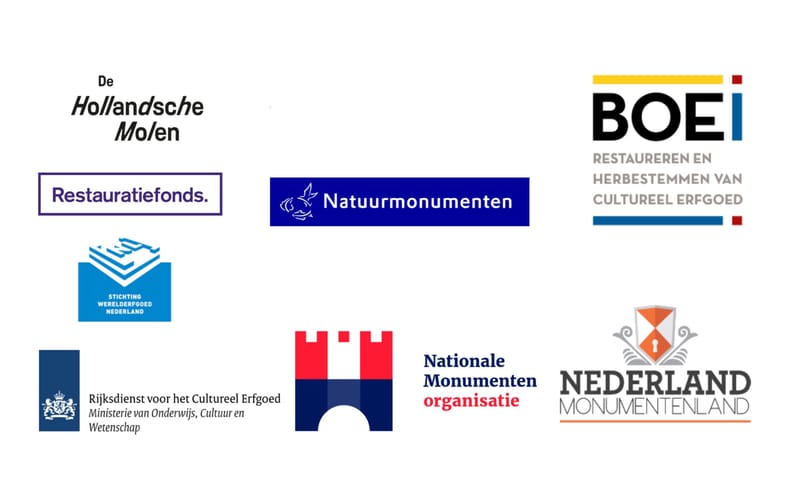 Logo's partners Open Monumentendag 2025