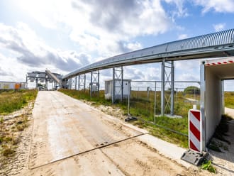 Emissiearm werken in het Fochteloerveen - transportband
