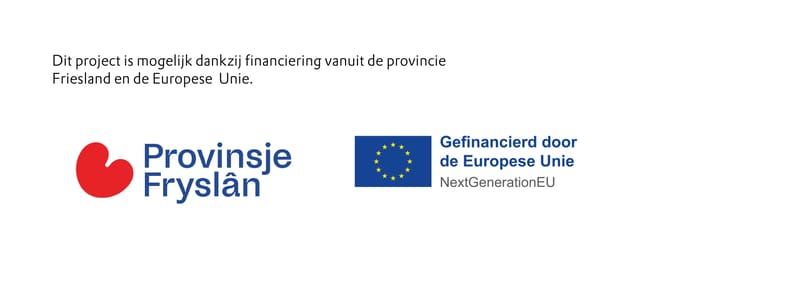 Logos Provinsje Fryslan en Europese Unie