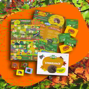 Help de egel, speel de Stekelrace