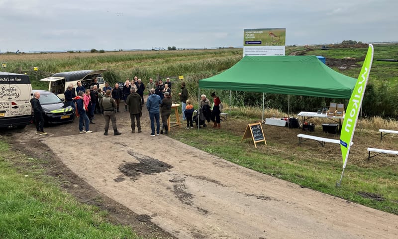 ontvangst op de Open Dag in polder IJdoorn