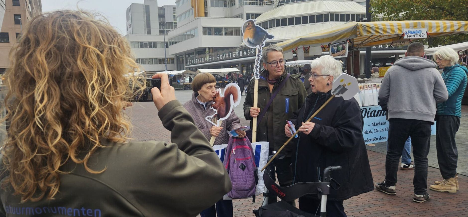 Verkiezingsactie in Rotterdam