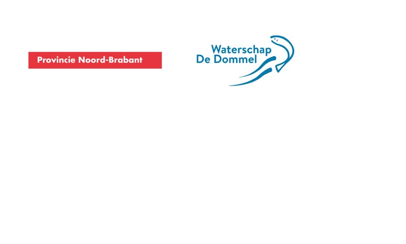 Logo Provincie Noord-Brabant en Waterschap De Dommel Logo Provincie Noord-Brabant en Waterschap De Dommel